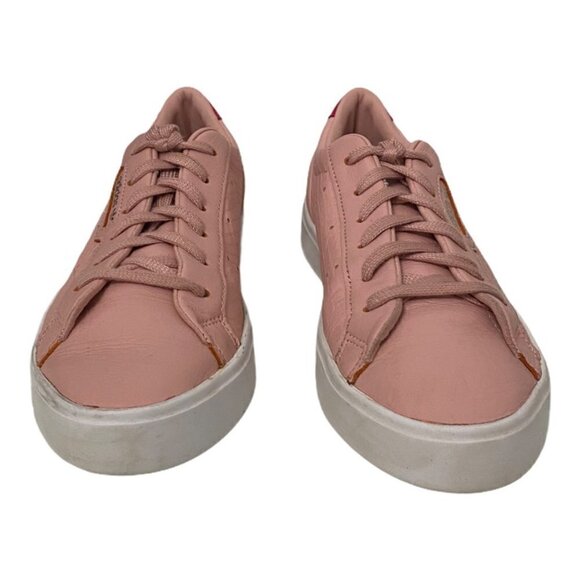 Adidas Leather Originals Blush Pink Leather Comfort Walking Sneakers, Size 8.5 - Picture 9 of 12